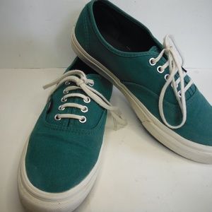 Vans Unisex OG Authentic LX Storm Teal/ Green Sneakers USWomen Size 8", Men 6.5"